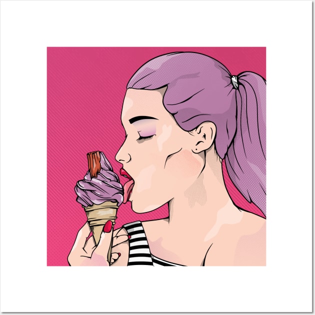 Eating Ice Cream Wall Art by mailboxdisco